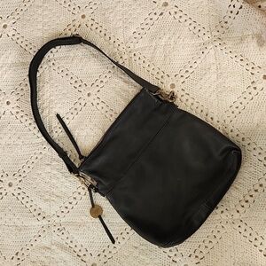 Margot New York Black Leather Bag Shoulder Crossbody‎ Purse